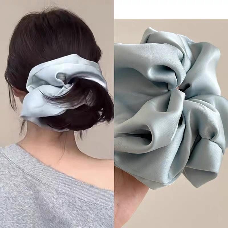 Lace-faced High-end Large-sized Bellyband Hair Tie with High Elasticity for Ponytail Hair Care