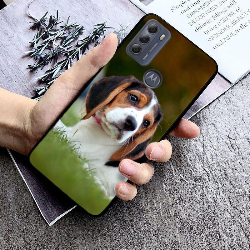Beagle Dog Phone Case for Motorola Moto EDGE 20pro EDGE 20lite E6 E7 Cover G STYLUS GPLAY GPOWER G 5G PLUS G30 G100 Funda Coque