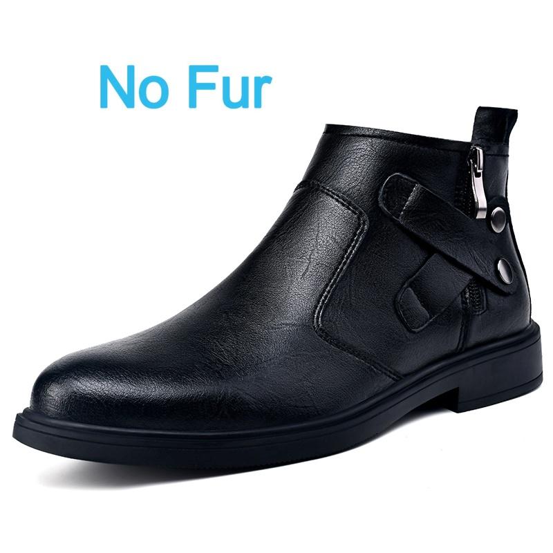 New Flat Designer Chelsea Boots British Style Men Brand Genuine Leather Ankle Boots Comfy Fashion Casual Leather Business Boots