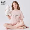 Maoren Girls' Modal Summer Short Sleeve Pajama Set