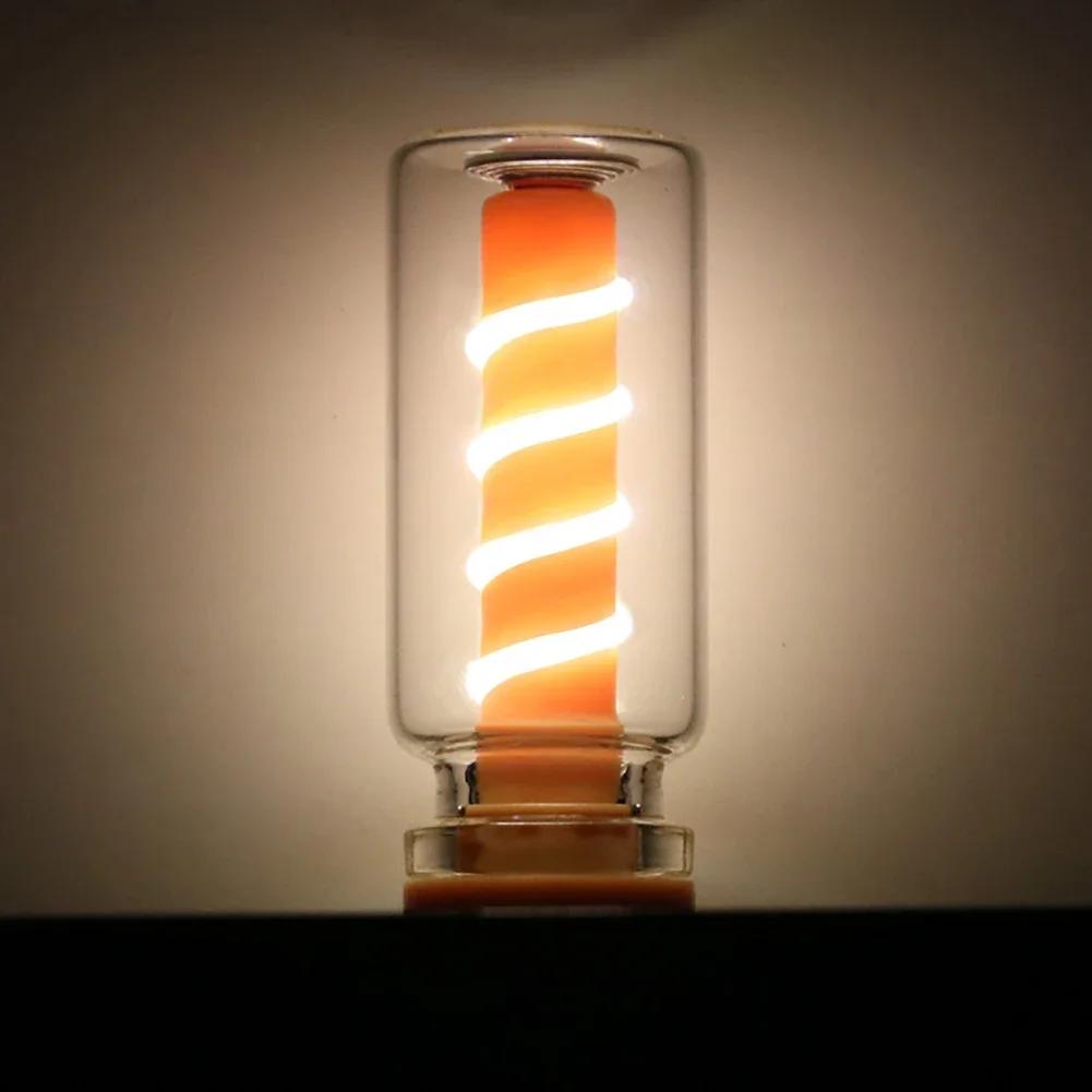 Car USB LED Spiral Filament Touch Dimming Bulb 5V Retro LED Bulbs 1W Night Light Camping Incandescent Decorative LED Lighting