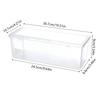 1Pcs Nail Art Rectangle Transparent Storage Box Nail Rhinestone Brush Pen Buffer Grinding Files Organizer Container Case