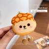 3D Cartoon Bread & Milk Plush Refrigerator Magnet - Creative Home Decor