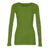 Women's  And Winter Slim Bottom T-shirt Fashion Casual Solid Color V-Neck Pullover Long Sleeve Top