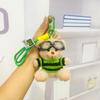 Cool Teddy Bear Plush Keychain Cute Stuffed Animal Pendant For Student School Bag Backpack Charm Accessory