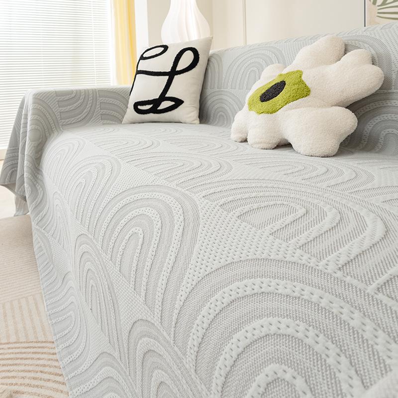 Summer Cool Ice Silk Sofa Towel High-Grade Full Covered Summer Sofa Cover Cloth Non-Slip Sofa Cover Seat Cushion Blanket