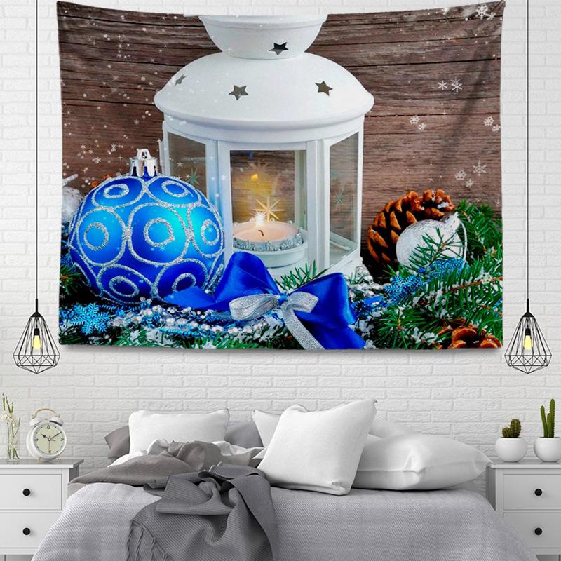 Seria wiszących gobelinów z tkaniny w stylu bożonarodzeniowym