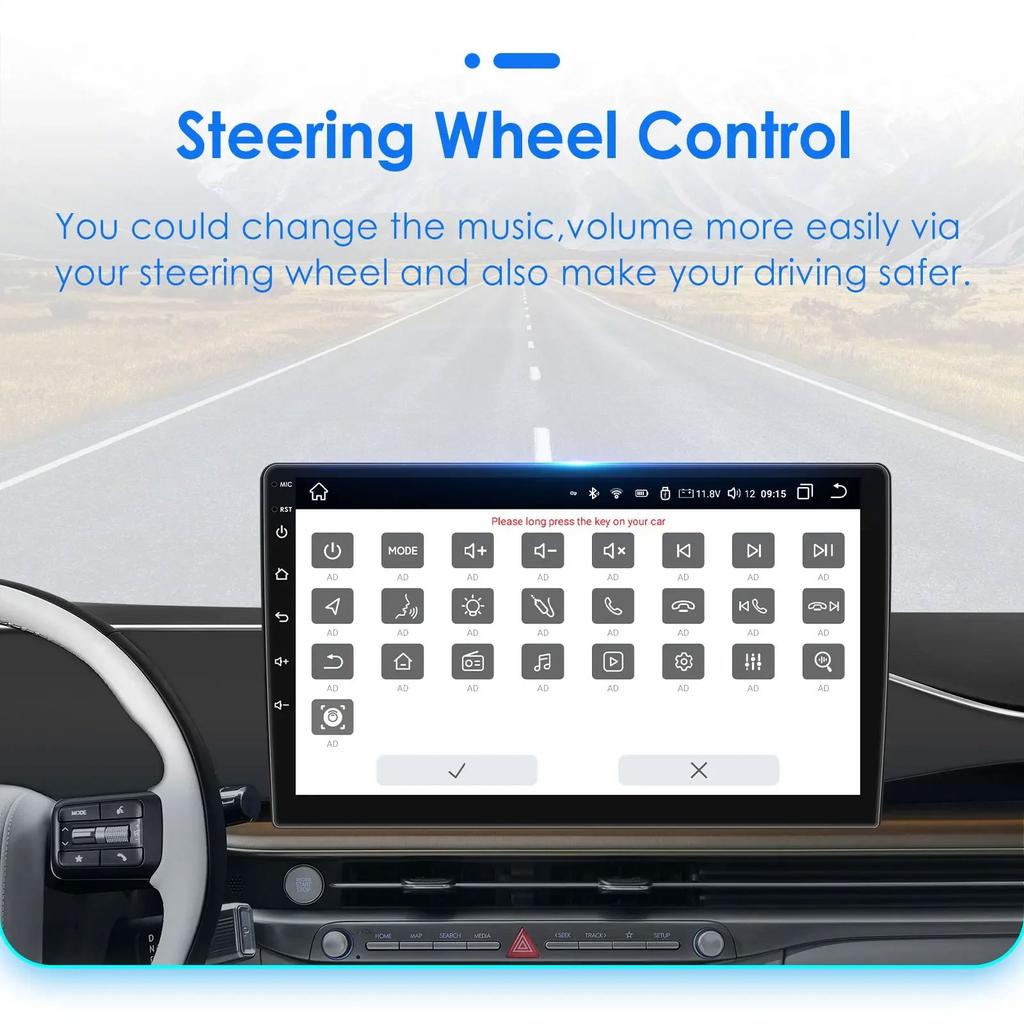 Ossuret Intelligentes Autoradio mit Android für Citroën C4, C Triomphe, C Quatre (2004–2009) – CarPlay, Multimedia-Videoplayer, GPS, 2-DIN, 7862 Audio