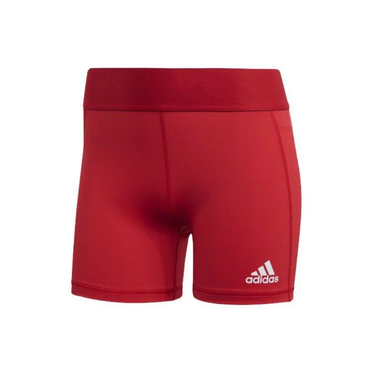 

Adidas Solid Color Logo Print Sports Shorts Women shorts Red FK0991 XS