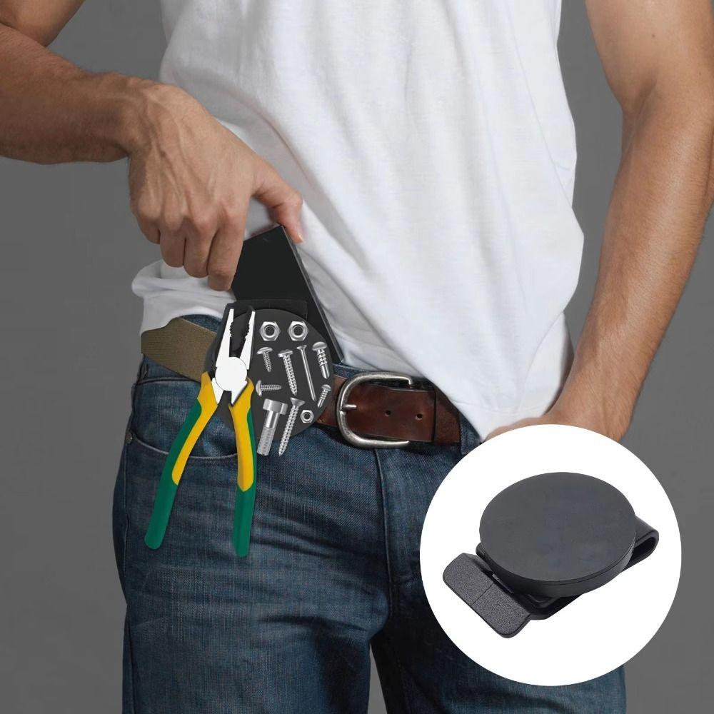 Metal Magnetic Tool Holder Non-Slip Adjustable Belt Buckle  Convenient for Safe Storage