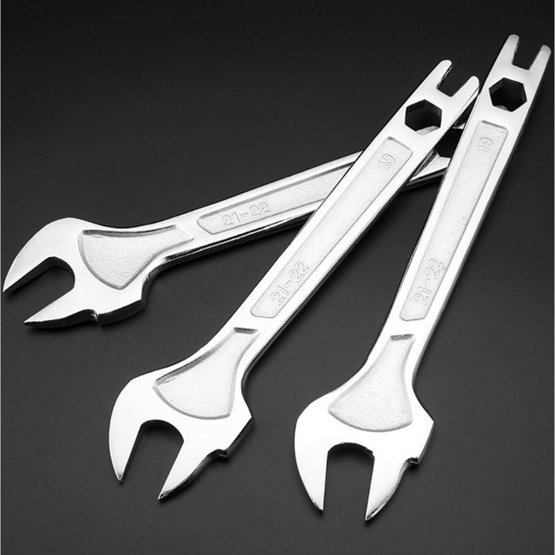 Fixed Double Head Ratchet Wrench Combination Spanner Metal Scaffold Tool Ideal For Builders And Technicians