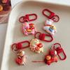Cute Cartoon Pony Keychain Kawaii Year Of The Horse Mascot Decoration Creativity Horse Pendant Accessories Year Gift