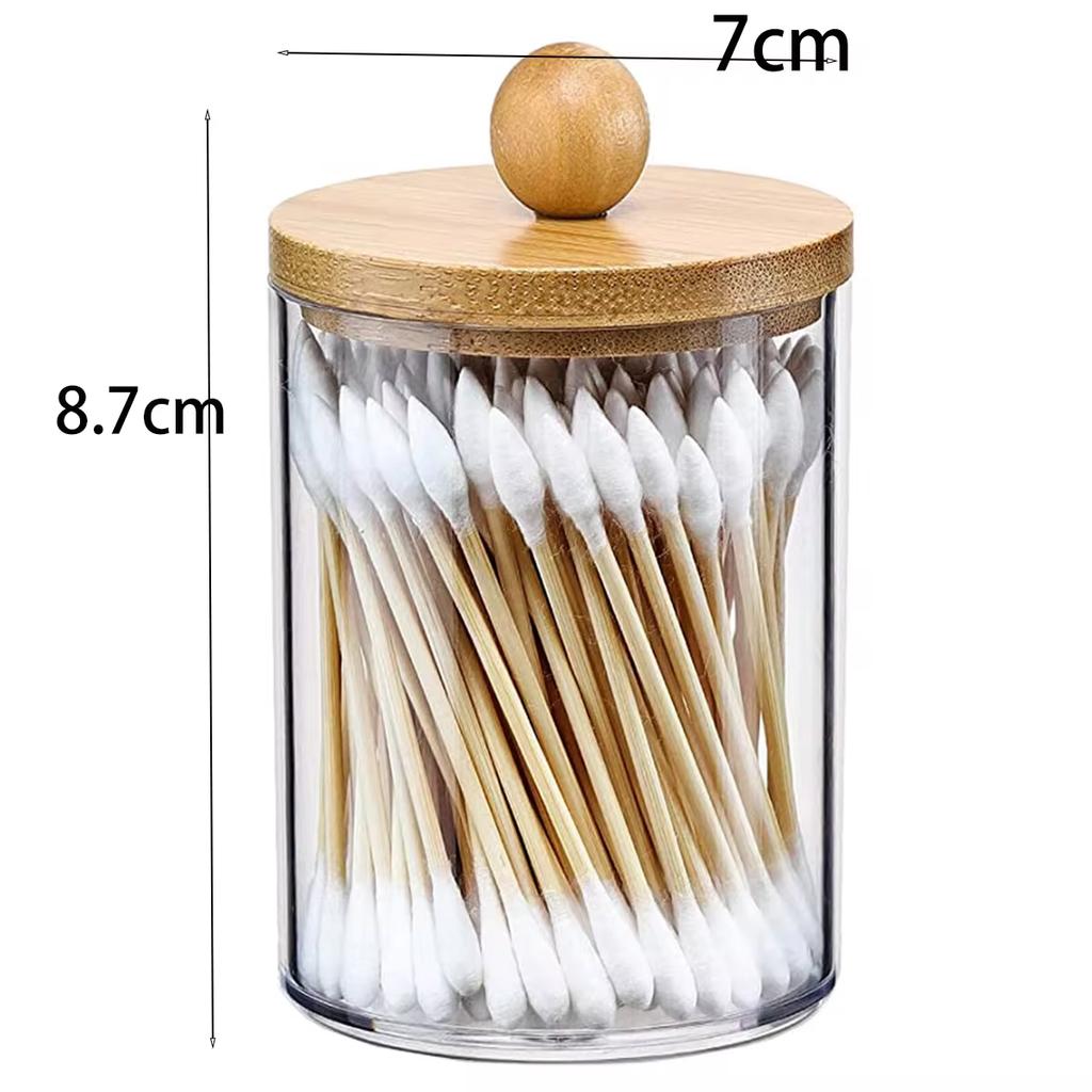 Acryl Wattestäbchen Make-up Organizer Kosmetik Aufbewahrungsbox Tragbarer Make-up Wattepad Halter Behälter Aufbewahrungskoffer