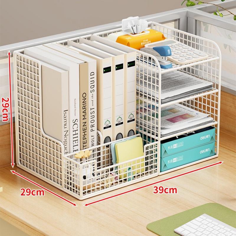 A4 File Organizer Box - Office Desk Storage & Bookshelf Folder System