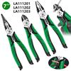 LAOA Multifunction Wire Stripper Wire Cutters/Long Nose/Diagonal Nose Pliers 7-inch Electrician Hand Tools Industrial Grade