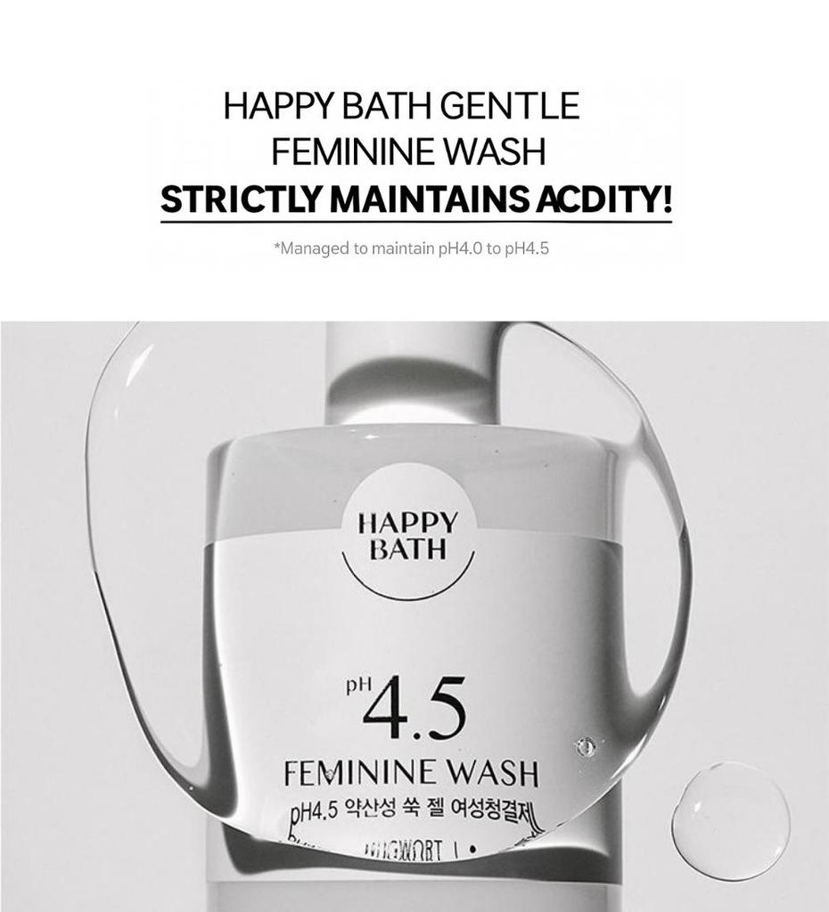 [HAPPY BATH] Feminine Wash pH4.5 <Gel Type , Bubble foam>