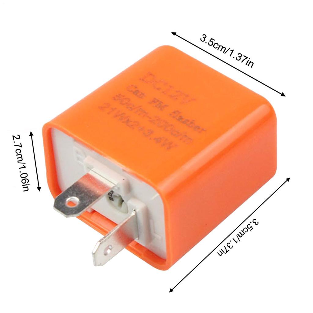 Motorcycle Turn Signal Flasher Relay, Turn Signal Flasher Relay, 2 Pin LED, Speed