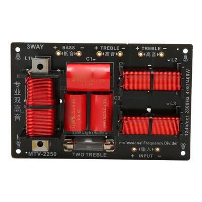 400W 3-way Διαιρέτης Συχνότητας Σταθερή Μετάδοση Σήματος Hi-Fi Μονάδα Διαιρέτη Συχνότητας Ηχείου για το Σπίτι