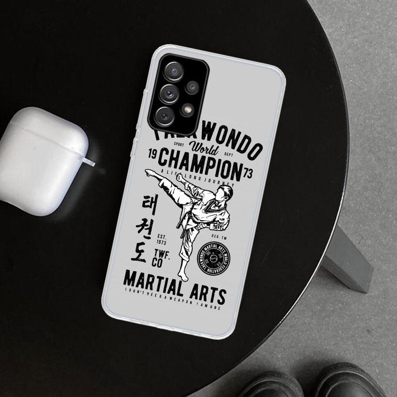 Kungfu Taekwondo Phone Case for Samsung Galaxy A17 A16 A26 A36 A56 A57 A37 A15 A25 A35 A55 A14 A24 A34 A54 A13 A23 A33 A53 Galax