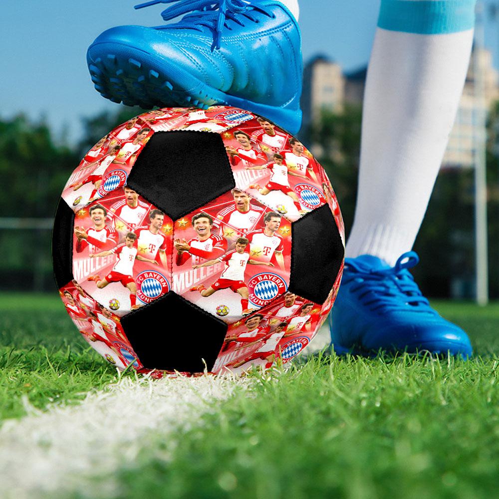 1pc FC Bayern Munich Soccer Ball Size 5 Indoor Soccer Ball Fashion Colorful Backyard Game - Great For Sports Fans Gift HE41