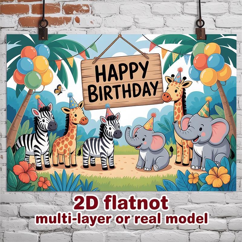 Party Backdrop Birthday Photo Booth Background Wall Decor