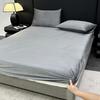 Solid Color Milk Fleece Mattress Thickened Warm Crystal Fleece Mattress Protective Cover Single Piece, No Pillowcase