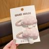 Korean Style Sweet Hair Accessories for Girls - Non-Damaging Hair Ties & BB Clips with Fabric Side Clips