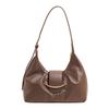 Women's Soft Leather Underarm Bag Casual Commuter Shoulder Bag