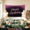 Party Backdrop Happy Birthday Birthday Wedding Pink Photo Booth Background Front Door Decor
