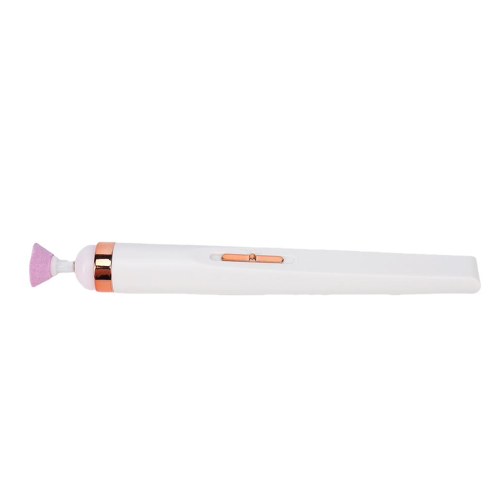 Electric Nail Drill Machine 4 Speeds USB 5 In 1 Nail Polish Remover Nail File Kit with LED Light White
