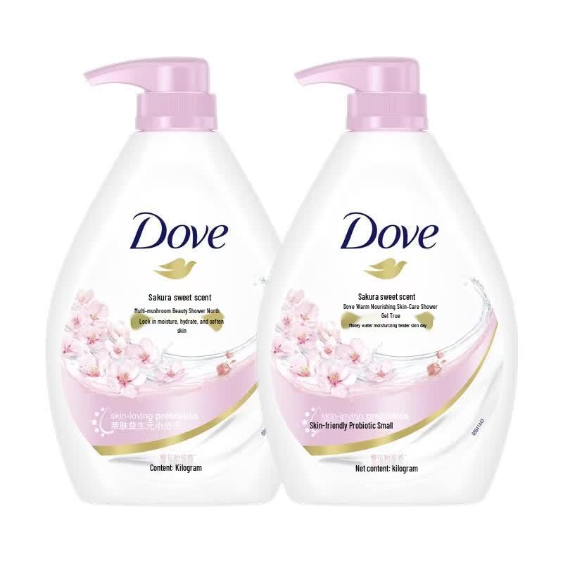 Dove Молочко для душа Питательное Цветущая вишня