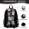 (D) Pokemon Pikachu Bag Shoulder Bag Student School Bag Computer Bag