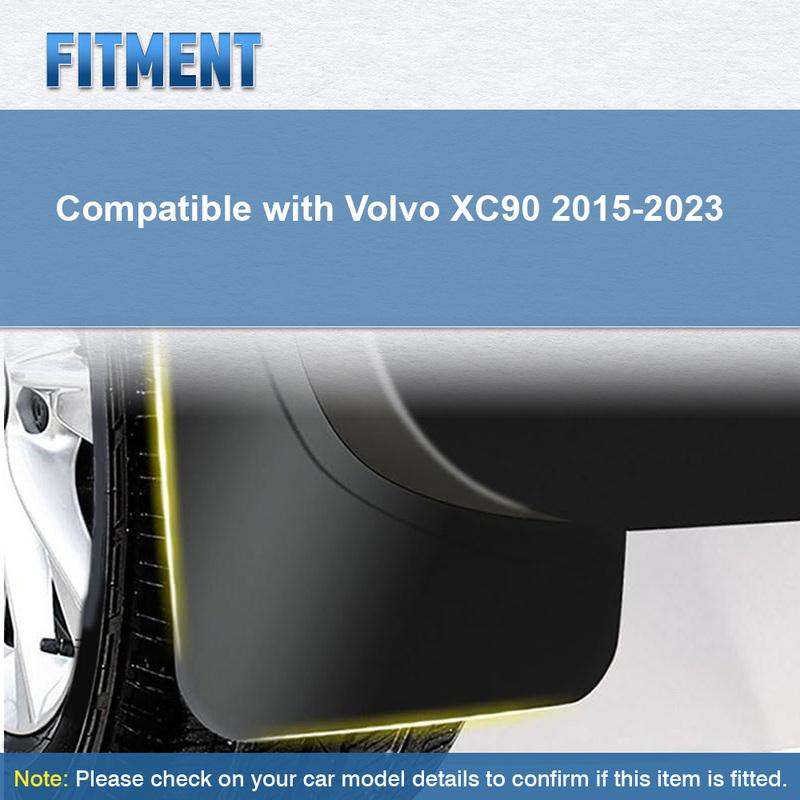 For Volvo XC90 2015- Front and Rear Splash Guards Mud Flaps Kit