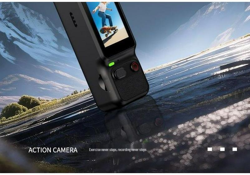 Pocket HD Gimbal Camera: 90° Rotating, Anti-Shake, Outdoor, Handheld for Cycling & Vlogs