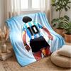 Manchester Theme Blanket Soft Flannel Blanket Plush Throw Blanket Cozy Sofa Bed Blanket for Home Decor