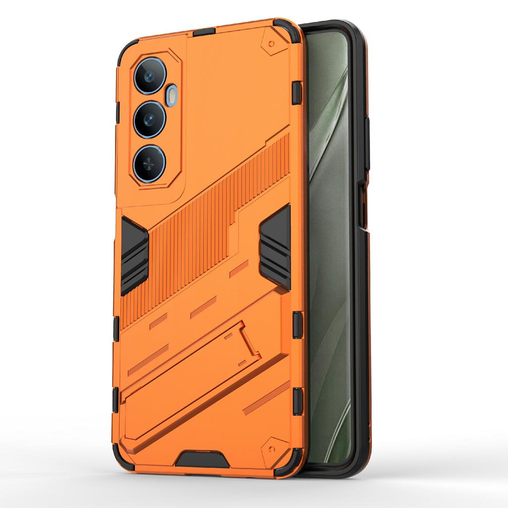 Pro Realme C65 4G Pouzdro PC+TPU Kryt telefonu proti poškrábání se skládacím stojánkem