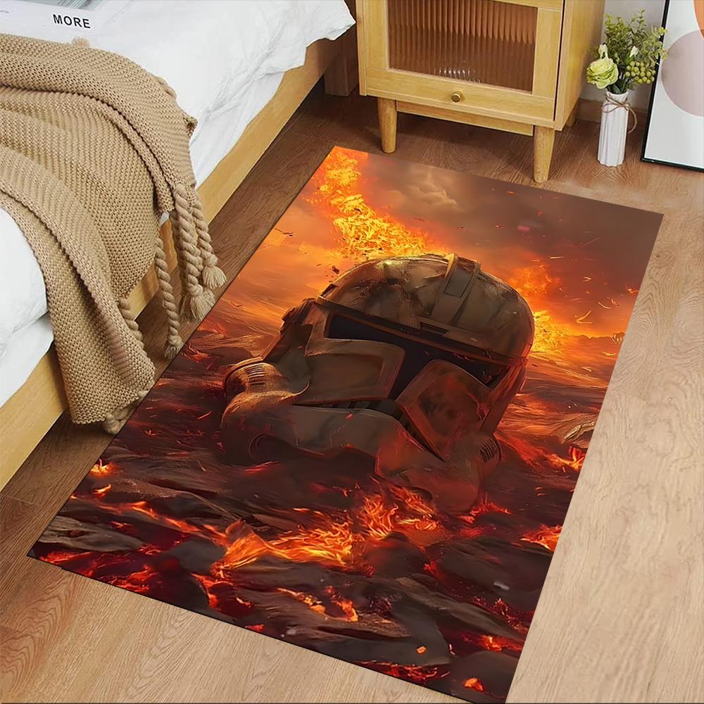 Star Wars Carpet Design for Dormitory Living Rooms Kitchen Hallway Anti-slip Rug Anime Office Decor Spiritual Gift