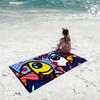 Farben R-Romero B-Britto Kunst Handtuch Dusche Sauna Reise Spa Schnelltrocknend Fitnessstudio Zubehör Weich Groß Strandhandtücher