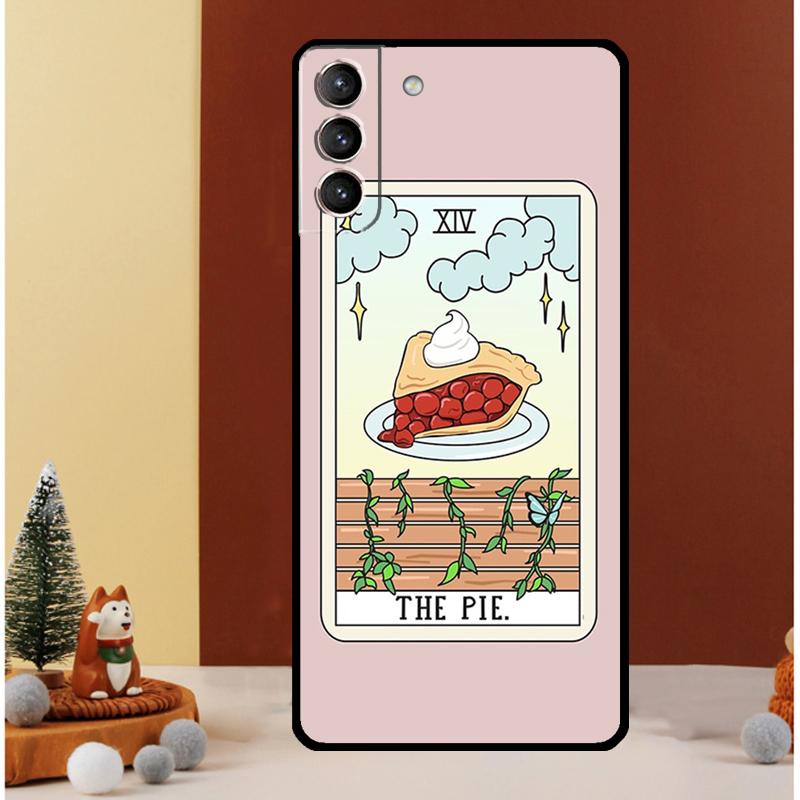 CAKE COFFEE The Boba Tarot Card Case For Samsung Galaxy S23 S24 Ultra S8 S9 S10 S22 Plus Note 10 20 Ultra S20 S21 FE Cover