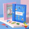 Montessori Wooden Jigsaw Magnetic Tangram Puzzle Book Educational Toys For Kid Learning Logical Game Geometric Shape Block