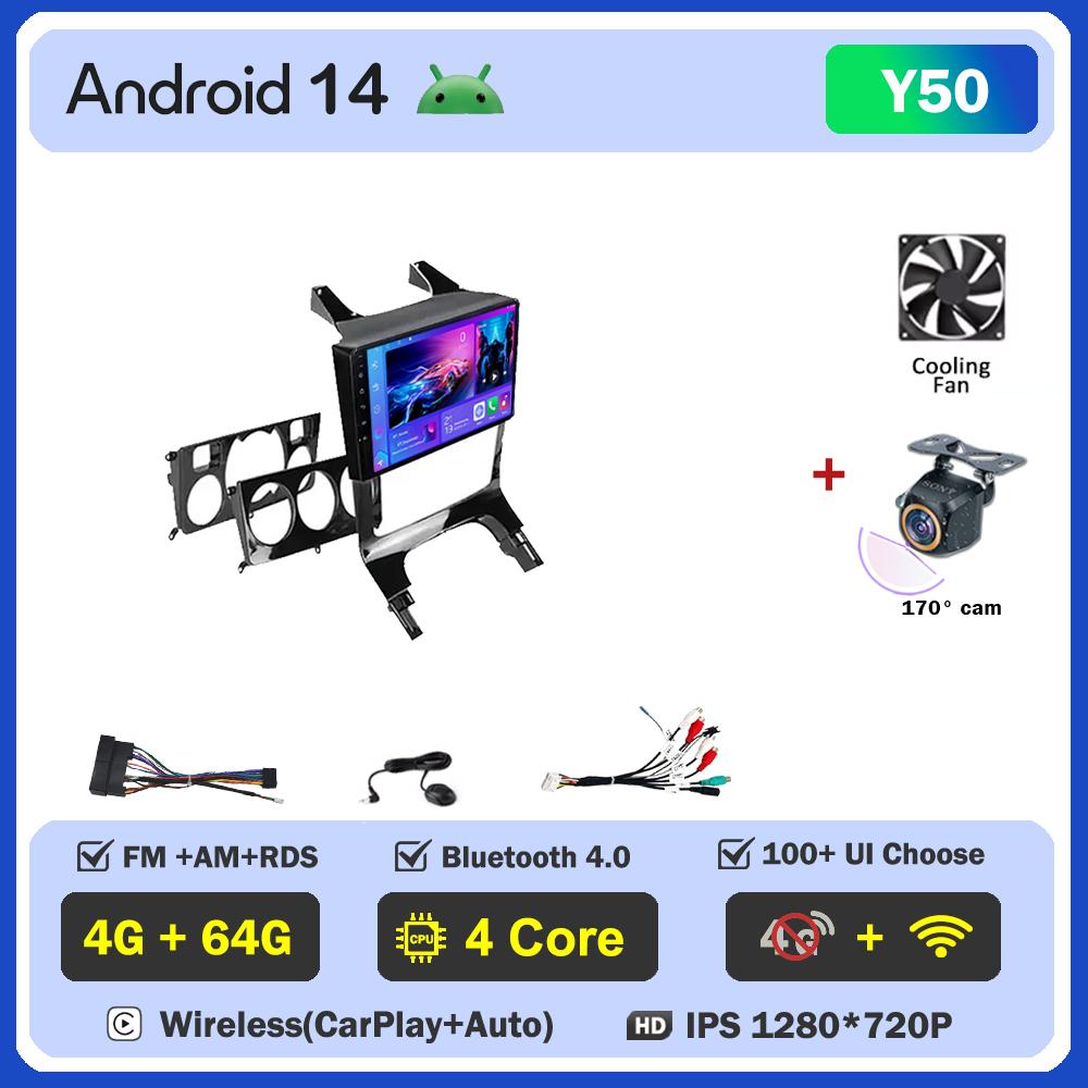 Android 14 For Peugeot 3008 5008 AT MT 2009 -2015 Car Radio Carplay GPS Navigation Android Auto 5G Wifi DVD Stereo Screen RDS