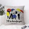 Classic F-Friends Tv Show Pillow Case Ultra Soft Skin Friendly Fabric Cloud Like Comfort & Concealed Zipper