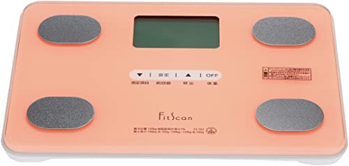 Tanita FS-102 PK FitScan Body Composition Monitor, Pink, Powers on when you step on it