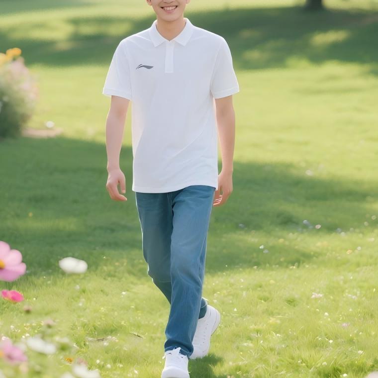 Li Ning Group Purchase Series Sports Casual Quick-Dry Breathable Short Sleeve Polo Shirt Men Polo Shirts APLV029-12