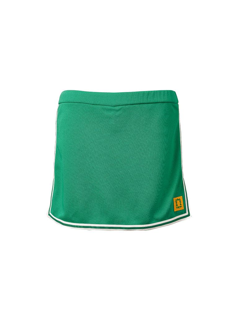MILES AND MILES AND MILES Pique Mini Skirt_Green