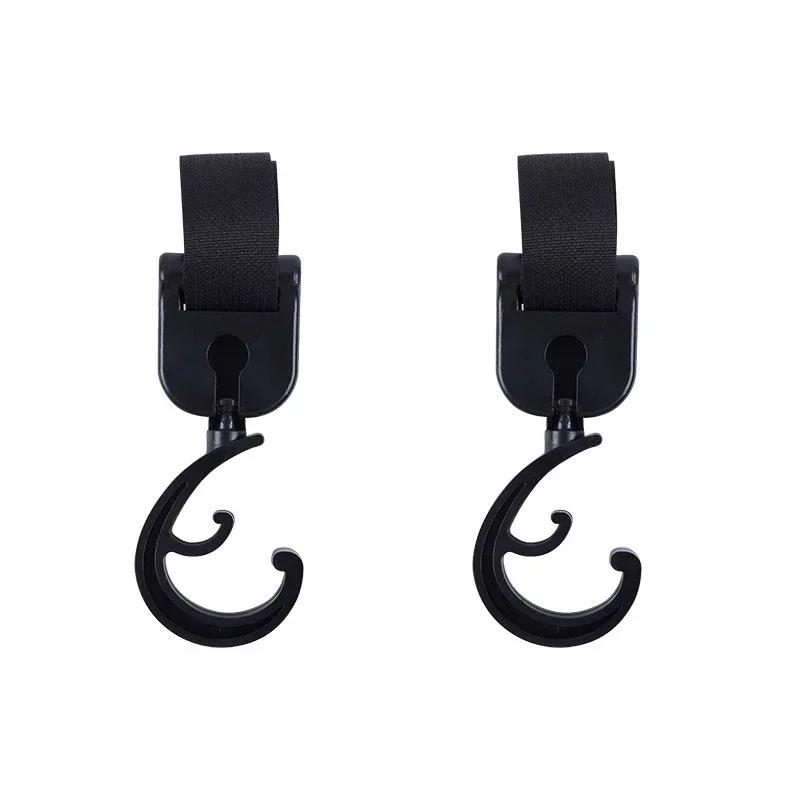 2pcs Car Back Seat Hook Multi-function Rear Seat Headrest Hanging Hook Umbrella Holder Seat Back Storage Interior Organizer