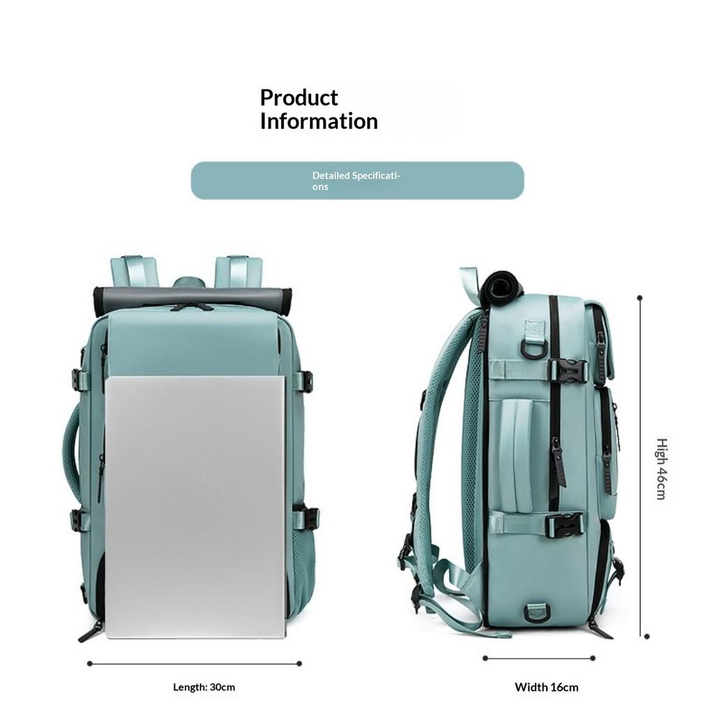 Unisex Ultra Light Large Capacity Travel Backpack, Multifunctional Luggage Bag With Hand & Crossbody Strap For Women Travel And Men Business Trips