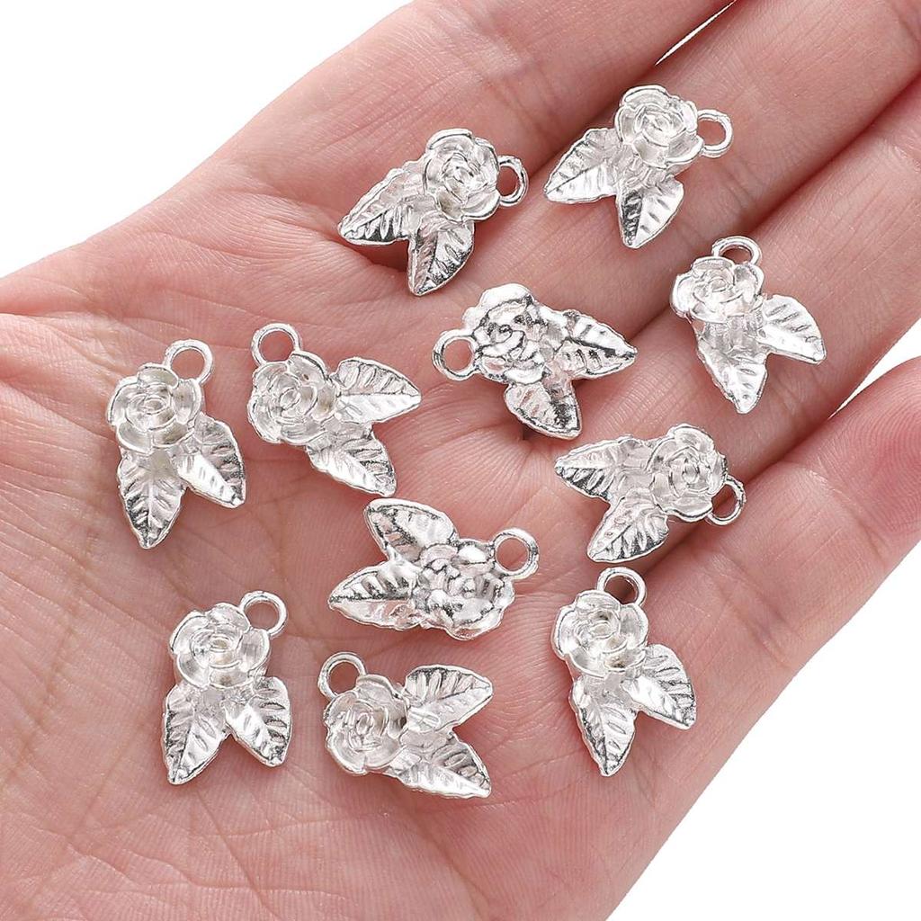 Silver Butterfly Accessories Alloy Butterfly Flower Half Bracelet Diy Accessories Chinese Style DIY Bracelet Bracelet Jewelry