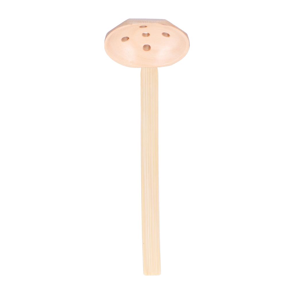 Utensili in Legno Cucchiaio da Zuppa per Hot Pot Cucchiaio Forato con Manico Lungo per Cucinare in Casa Scolapasta