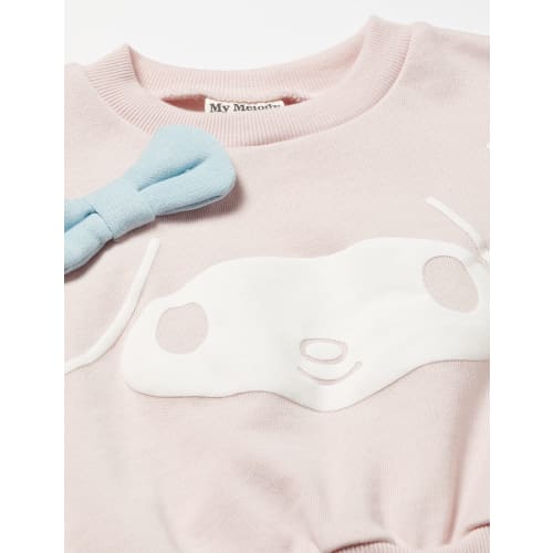 sanrio sweatshirt with my melody ribbon baby pink 80